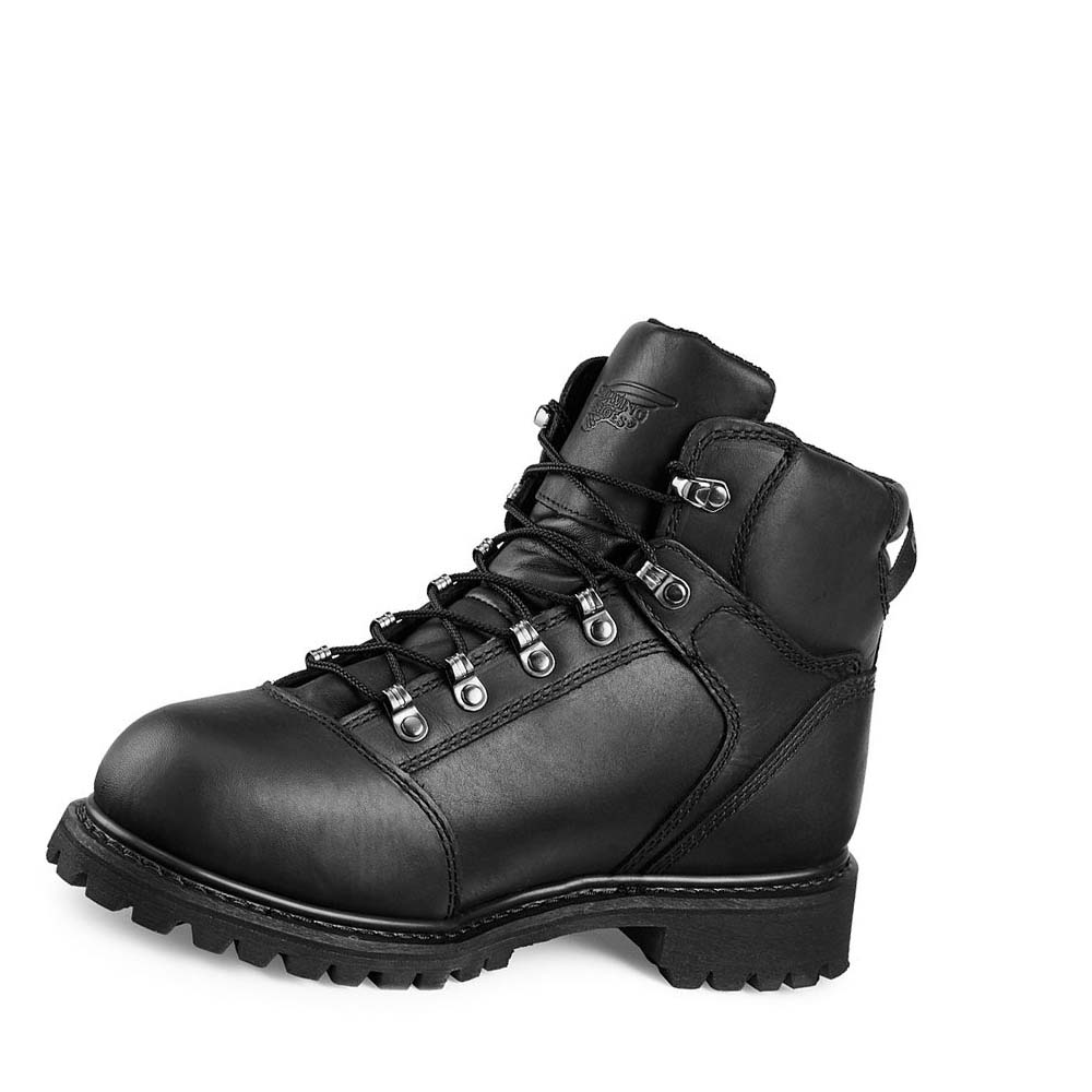 Red Wing TruWelt 6-inch Safety Toe Men's Waterproof Boots Black | ZA 418AHK